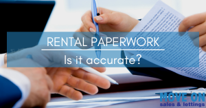 RENTAL PAPERWORK- IT MUST BE ACCURATE!